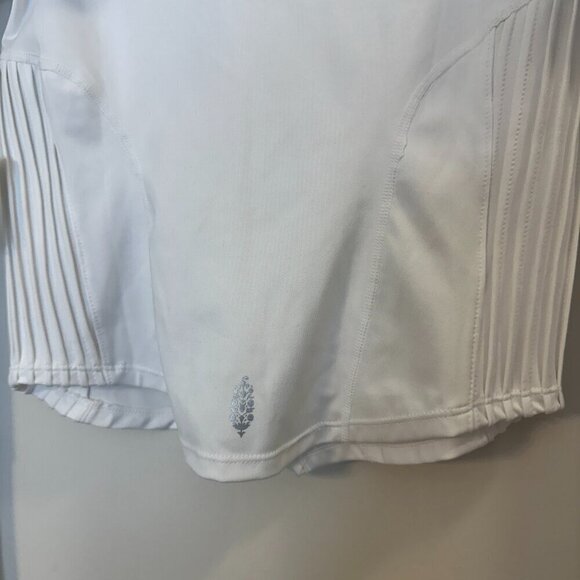 FREE PEOPLE Movement Playin For Keeps Zip Jacket in White Combo Size X-Small NWT - Picture 7 of 7